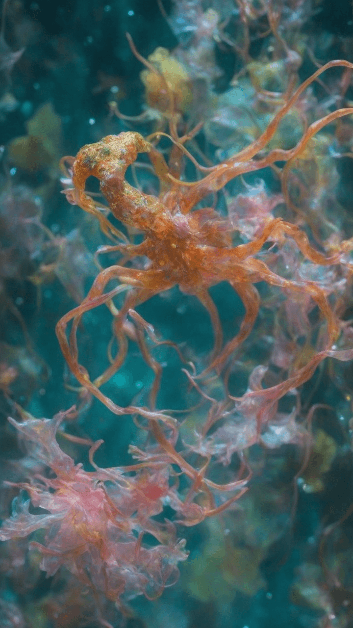 Medusacalyx Spectrata - hybrid microplastic DNA lifeforms for an uncertain poetic future - Image 1